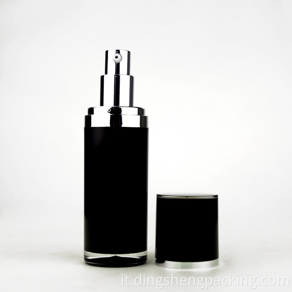 cosmetic bottle matte black tubes empty frosted cream bottle 50ml